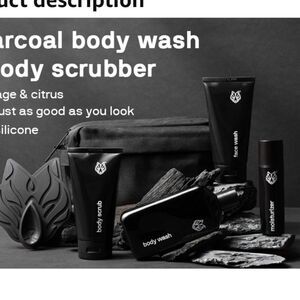 Black wolf body acne spray wash scrubber/guy men male unisex